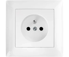 Toolight Viengubas Lizdas Su Įžeminimu Ir Rėmeliu Oste Jnh001-g Baltas
