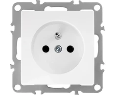 Toolight Viengubas Lizdas Su Įžeminimu Oste Jnh001-g Baltas
