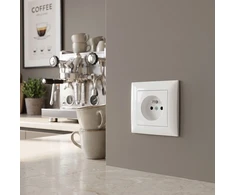 Toolight Viengubas Lizdas Su Įžeminimu Oste Jnh001-g Baltas