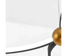 Pakabinamas šviestuvas Toolight Žiedas 3 LED lempa + nuotolinio valdymo pultas APP752-30-40-50 Juoda
