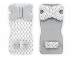 Tutumi Dvipusis kilimėlis į vežimėlį 4in1 Baltas/Pilkas Dots