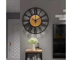 Tutumi Sieninis laikrodis Loft Round 35 cm Metal/Wood MC70902