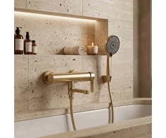 Vonios maišytuvas Rea Arcos Brushed Gold