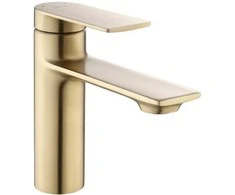 Žemas praustuvo maišytuvas REA STORM GOLD BRUSH Low