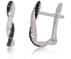 Auksiniai auskarai su briliantais Diamond Sky "Roxana II"