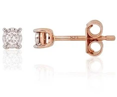 Auksiniai auskarai su briliantais Diamond Sky "Juno Gold VII"