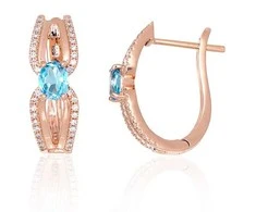 Auksiniai auskarai su briliantais Diamond Sky "Sparkling Moment"