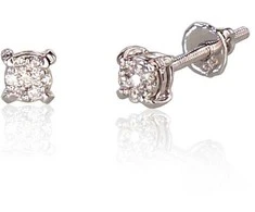 Auksiniai auskarai su briliantais Diamond Sky “Bridget II”