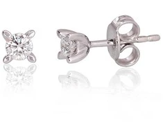 Auksiniai auskarai su briliantais Diamond Sky "Solitaire"