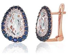 Auksiniai auskarai su briliantais Diamond Sky "Charlotte II"