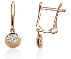 Auksiniai auskarai su briliantais Diamond Sky "Classic III"