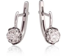 Auksiniai auskarai su briliantais Diamond Sky “Juno Gold IV”