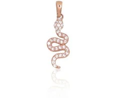 Auksinis pakabukas "Snake III" iš raudono 585 prabos aukso