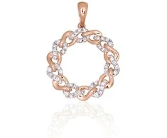 Auksinis pakabukas su deimantais Diamond Sky "Omega"