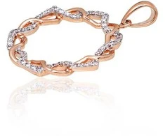 Auksinis pakabukas su deimantais Diamond Sky "Omega II"