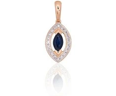 Auksinis pakabukas su deimantais Diamond Sky "Alexandria VI"
