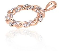 Auksinis pakabukas su deimantais Diamond Sky "Omega"