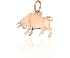 Auksinis pakabukas "Taurus II" iš raudono 585 prabos aukso