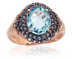 Auksinis žiedas Diamond Sky "Morrigan IV" iš raudono, 585 prabos aukso