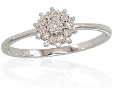 Auksinis žiedas su deimantais Diamond Sky "Diamond Flower"