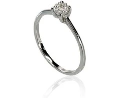 Auksinis žiedas su deimantais Diamond Sky "Solitaire VI"
