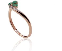 Auksinis žiedas su deimantais moterims Diamond Sky „Imperial Crown V“