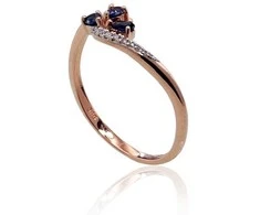 Auksinis žiedas su deimantais moterims Diamond Sky „Imperial Crown IV“