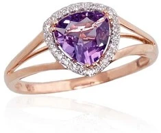 Auksinis žiedas su deimantais moterims Diamond Sky „Princess III“