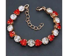 Diamond Sky Jewelry Apyrankė moterims DiamondSky „For You II (Siam)“ su Swarovski kristalais