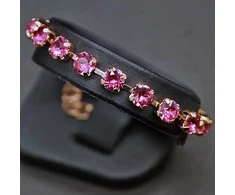 Diamond Sky Jewelry Apyrankė moterims DiamondSky „Classic III (Rose)“ su Swarovski kristalais