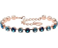 Diamond Sky Jewelry Apyrankė moterims DiamondSky „Classic III (Bermuda Mėlyna / Aquamarine)“ su Swarovski kristalais