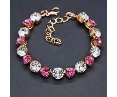 Diamond Sky Jewelry Apyrankė moterims DiamondSky „Romantic Tenderness II (Rose)“ su Swarovski kristalais