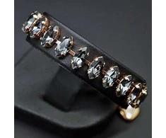 Diamond Sky Jewelry Apyrankė moterims DiamondSky „Ornella II (Sidabrinis Night)“ su Swarovski kristalais