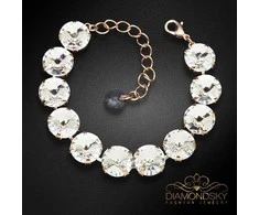 Diamond Sky Jewelry Apyrankė moterims DiamondSky „Vortex“ su Swarovski kristalais