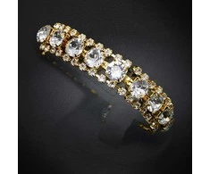 Diamond Sky Jewelry Apyrankė moterims DiamondSky „Crystal Shackle“ su Swarovski kristalais