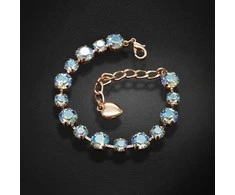 Diamond Sky Jewelry Apyrankė moterims DiamondSky „Classic IV (Light Sapphire Shimmer)“ su Swarovski kristalais