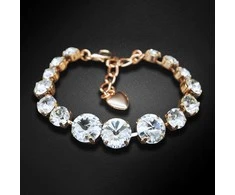 Diamond Sky Jewelry Apyrankė moterims DiamondSky „Vaivorykštė II“ su Swarovski kristalais