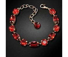 Diamond Sky Jewelry Apyrankė moterims DiamondSky „Chic II (Scarlet)“ su Swarovski kristalais