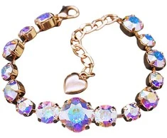 Diamond Sky Jewelry Apyrankė moterims DiamondSky „Glare II (Aurore Boreale)“ su Swarovski kristalais