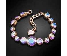 Diamond Sky Jewelry Apyrankė moterims DiamondSky „Glare II (Aurore Boreale)“ su Swarovski kristalais