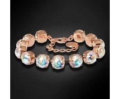 Diamond Sky Jewelry Apyrankė moterims DiamondSky „Eden (Aurora Borealis)“ su Swarovski karoliukais