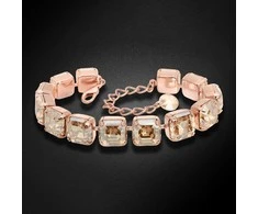 Diamond Sky Jewelry Apyrankė moterims DiamondSky „Imperial (Golden Shadow)“ su Swarovski kristalais