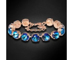 Diamond Sky Jewelry Apyrankė moterims DiamondSky „Eden (Bermuda Mėlyna)“ su Swarovski karoliukais