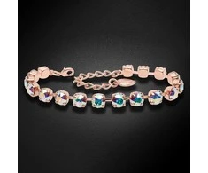 Diamond Sky Jewelry Apyrankė moterims DiamondSky „Classic III (Aurora Borealis)“ su Swarovski kristalais