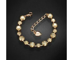 Diamond Sky Jewelry Apyrankė moterims DiamondSky „Classic IV (Golden Shadow)“ su Swarovski kristalais