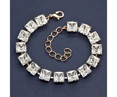 Diamond Sky Jewelry Apyrankė moterims DiamondSky „Princess“ su Swarovski kristalais