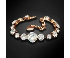 Diamond Sky Jewelry Apyrankė moterims DiamondSky „Glare II“ su Swarovski kristalais