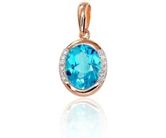 Diamond Sky Jewelry Auksinis pakabukas "Femme Fatale" iš raudono 585 prabos aukso