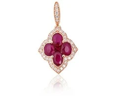 Diamond Sky Jewelry Auksinis pakabukas su deimantais Diamond Sky "Diamond Flower IX"