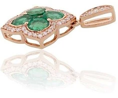 Diamond Sky Jewelry Auksinis pakabukas su deimantais Diamond Sky "Diamond Flower X"